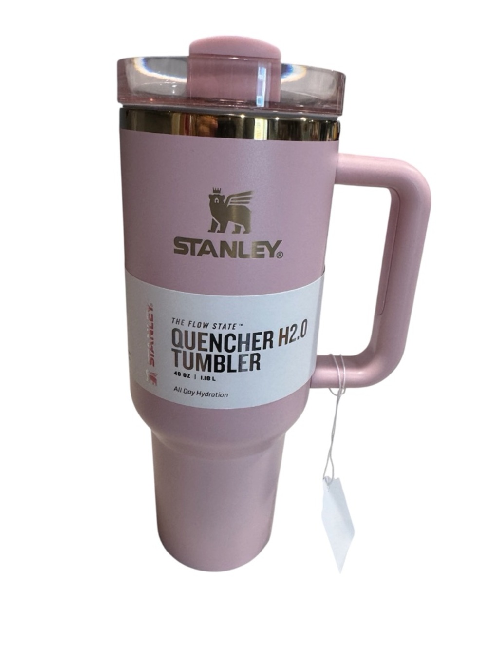 Stanley Pink Quencher H2.0 Tumbler with Handle